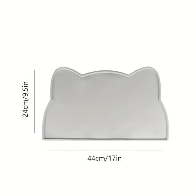Silicone Pet Feeding Mat with Raised Edge