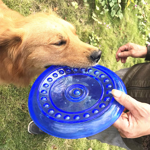 Soft Rubber Dog Flying Discs: Fun Saucer Toys for Small, Medium & Large Dogs - Bite-Resistant, Agile Training Gear